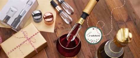 rabbit set of 4 metallic wine preservers with gift boxes|Rabbit Set of 4 Wine Sealer and Aerator Sets with Gift .